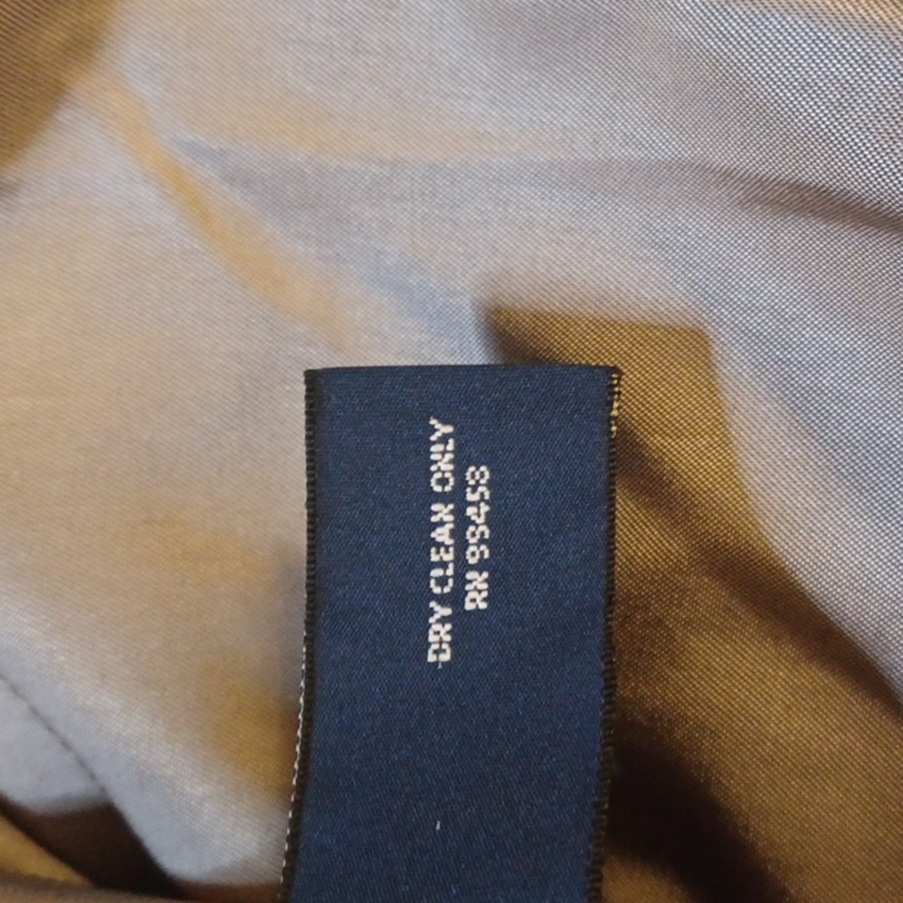 BROOKS 346 Tan Color Men's Trench Coat. Size 44R - Picture 13 of 16